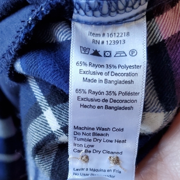 JACHS Girlfriend Blue and White Button Down Shirt - Picture 8 of 10